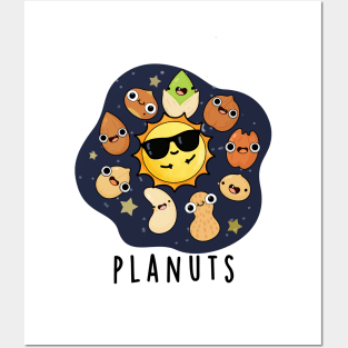 Planuts Funny Astronomy Nuts Pun Posters and Art